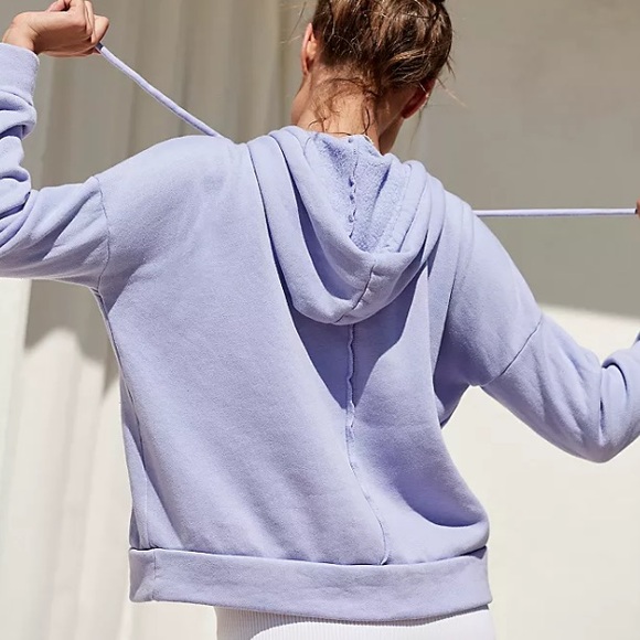 ▪️Free People Violet Work It Out Hoodie - Picture 4 of 4
